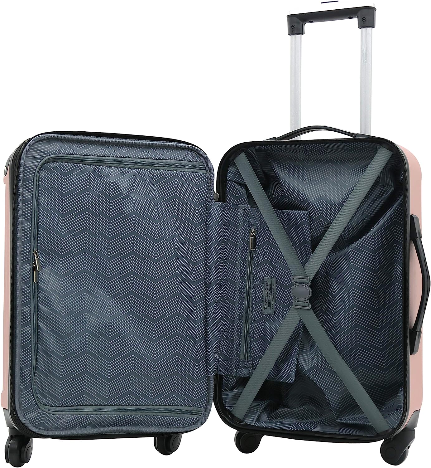 Travelers Club Midtown Hardside 4-Piece Luggage Travel Set， Tan - Image 4